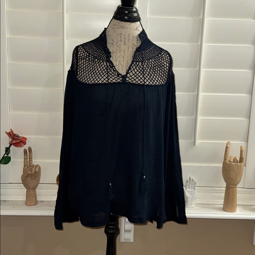 Free People On the Island Top Indigo